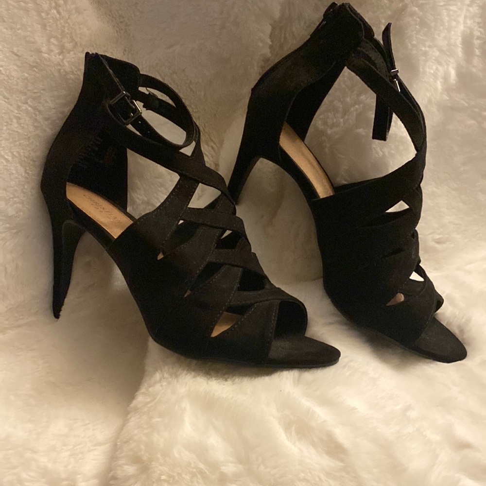 Black Heals Christian Siriano size 6 1/2